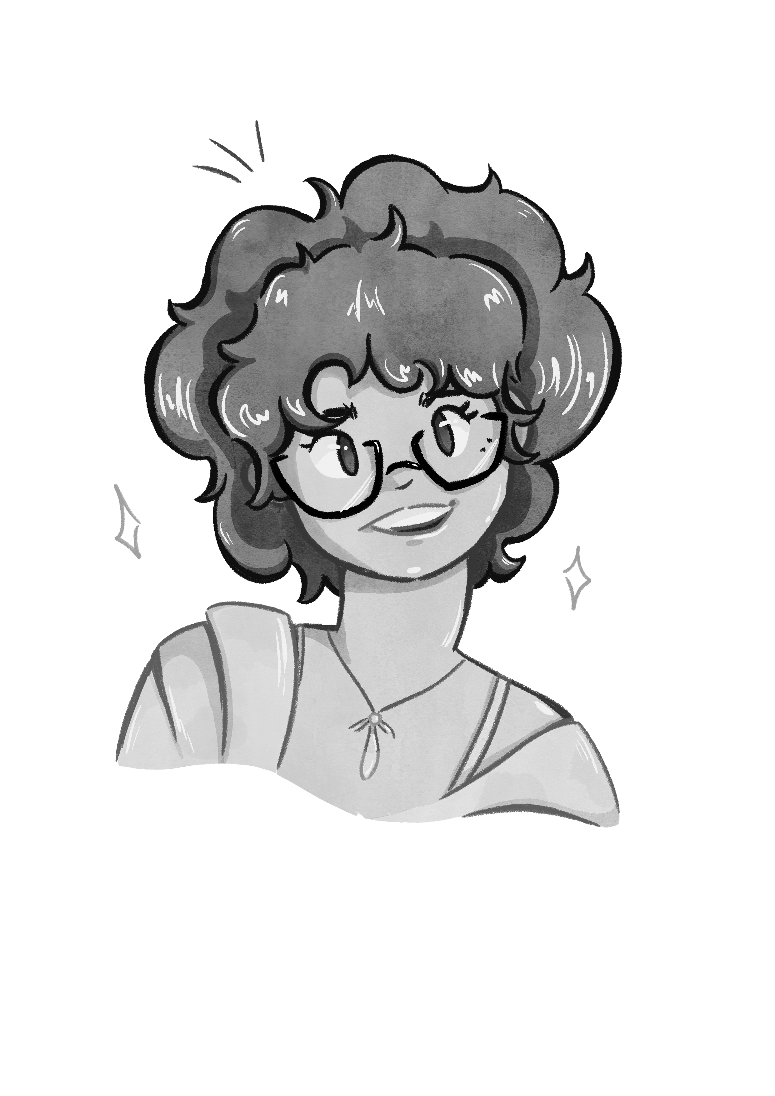 portrait-marie-transparent Portrait de l'illustratrice Marie A avec un fond transparent